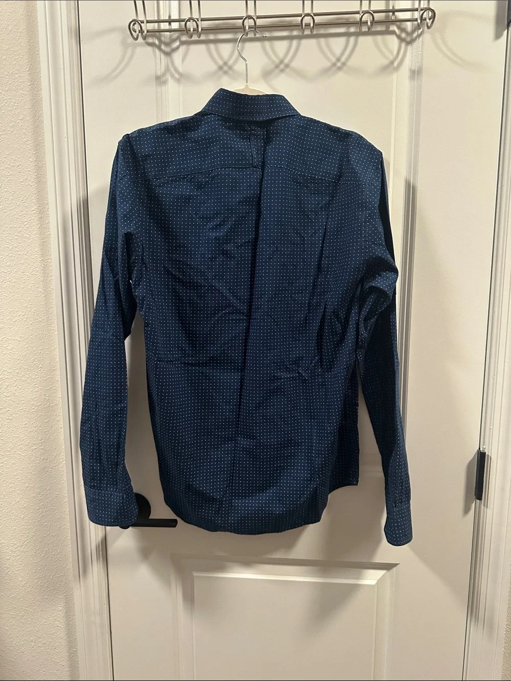 Banana republic Men's Navy Dot Print Button-Down Shirt